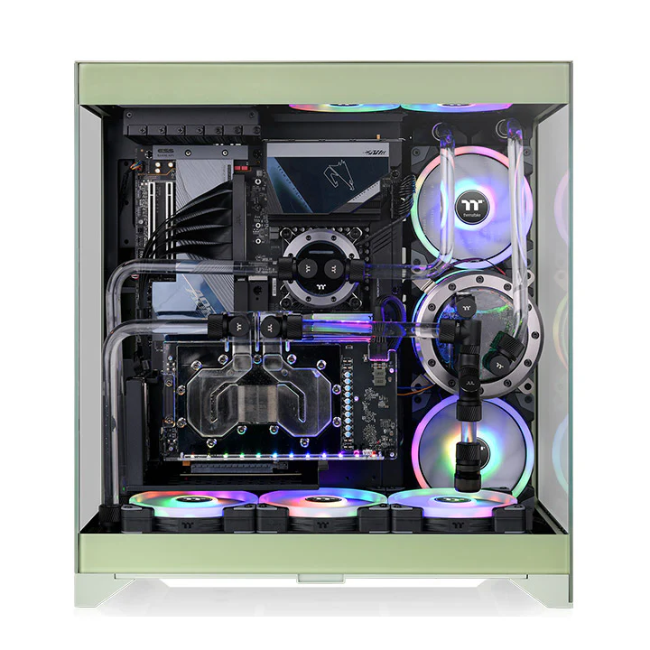 CTE E550 TG Matcha Green Mid Tower Chassis - Image 6
