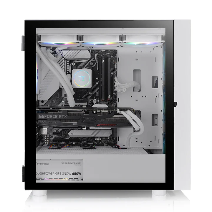 H570 TG ARGB Snow Mid Tower Chassis - Image 4