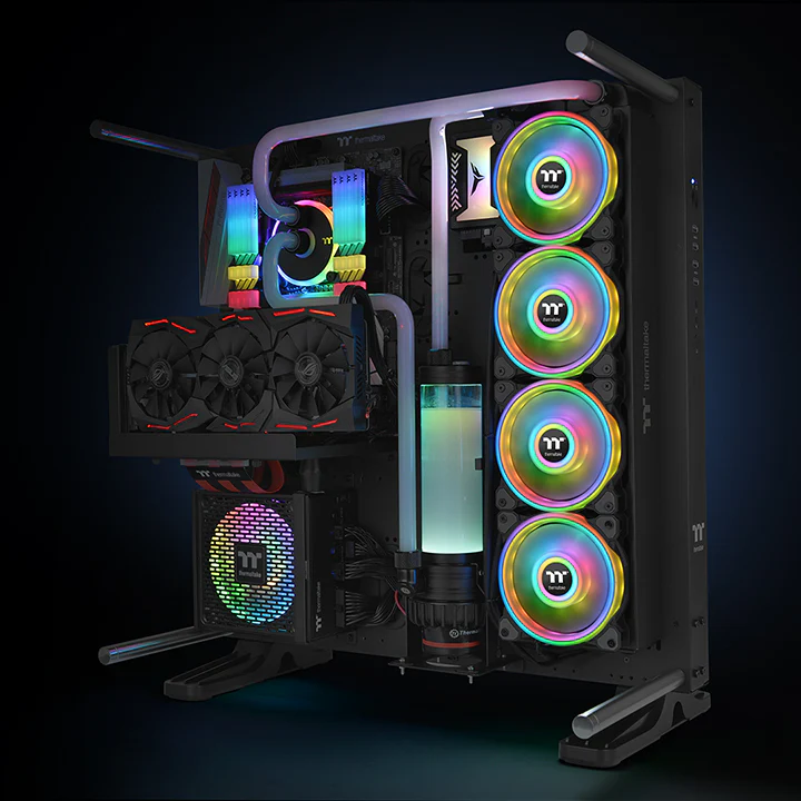Riing Quad 12 RGB Radiator Fan TT Premium Edition Single Fan Pack - White - Image 5
