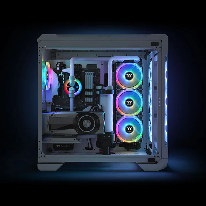 Riing Trio 12 RGB Radiator Fan White TT Premium Edition (3-Fan Pack) - Image 5