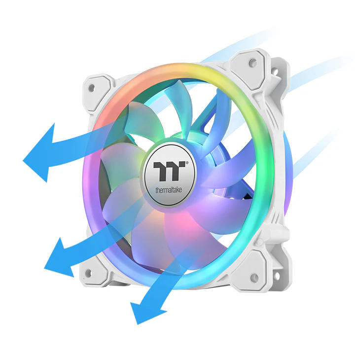 SWAFAN 12 RGB Radiator Fan TT Premium Edition White (3-Fan Pack) - Image 3