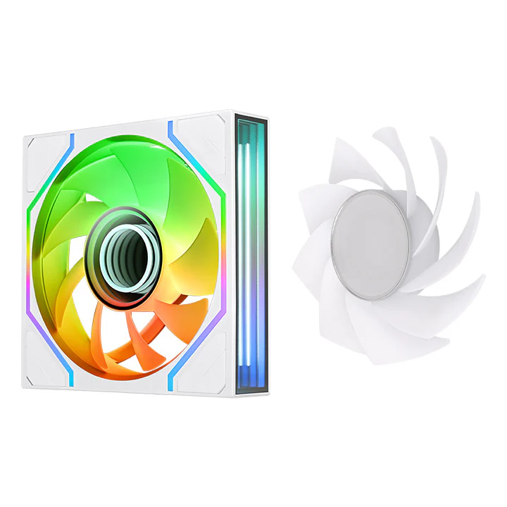 SWAFAN 140 EX INFINITY ARGB Sync PC Cooling Fan - Snow (3-Fan Pack) - Image 5