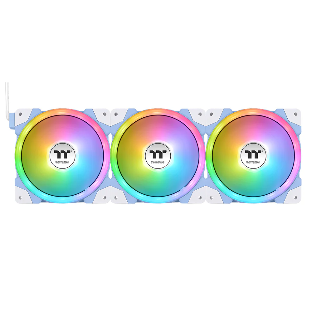 SWAFAN EX14 ARGB Sync PC Cooling Fan Hydrangea Blue TT Premium Edition (3-Fan Pack) - Image 3