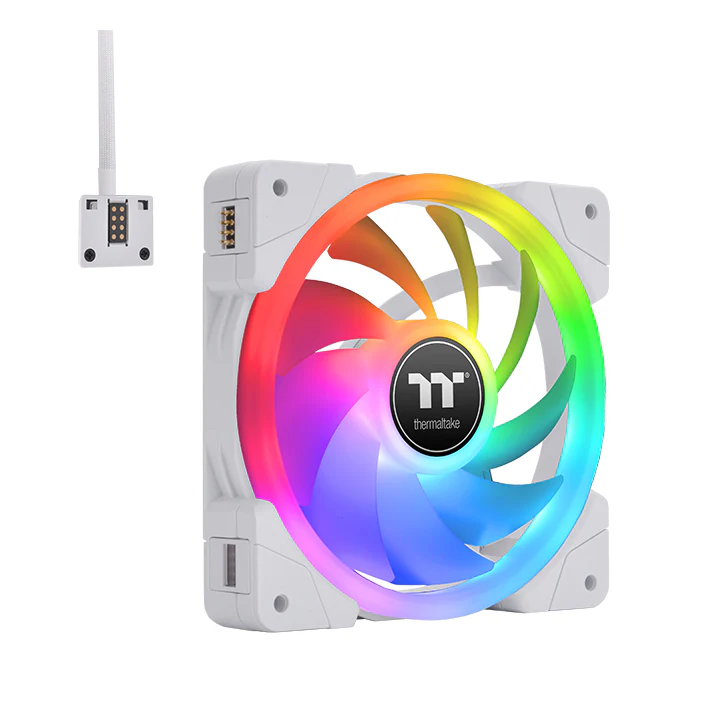 SWAFAN EX14 RGB PC Cooling Fan TT Premium Edition 3 Pack White - Image 2