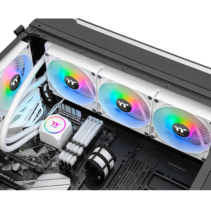 TH420 ARGB Sync All-In-One Liquid Cooler - Snow Edition - Image 4