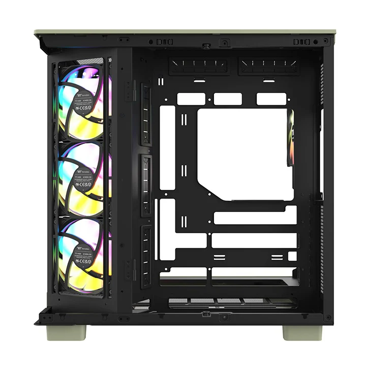 View 380 XL WS ARGB Matcha Green Mid Tower Chassis - Image 4