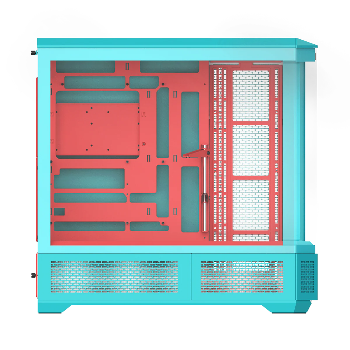 View 600 TG Mint Strawberry Full Tower Chassis - Image 4